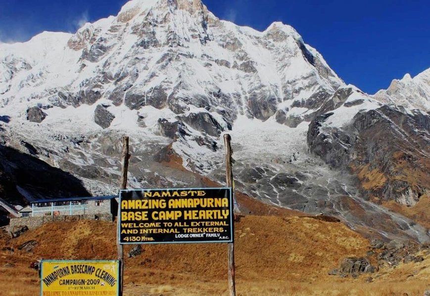 Annapurna Base Camp Welcome Board